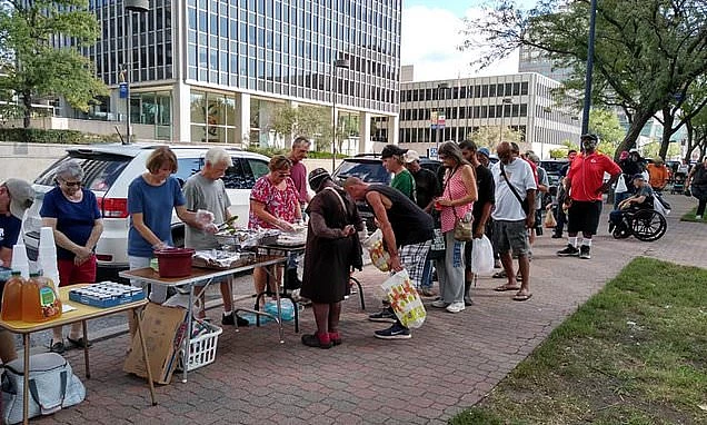 Health officials pour bleach on vats of soup, chili and sandwiches meant for homeless people