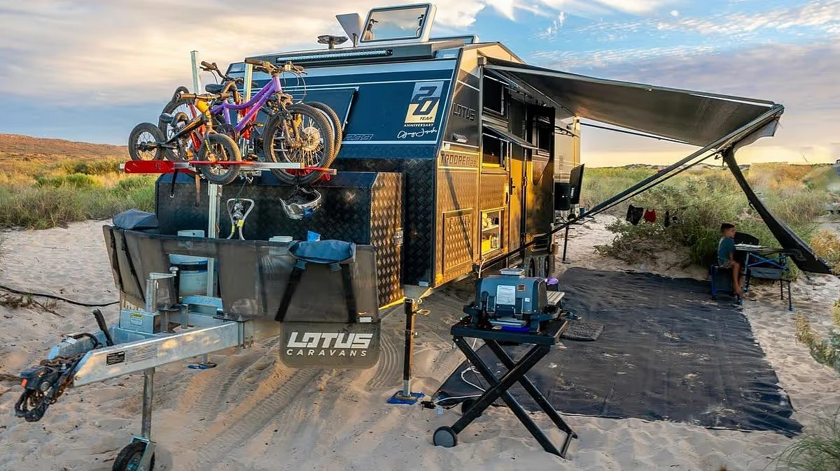 'We sold our home to travel in a 23ft caravan with three kids - we needed break from busy lives'