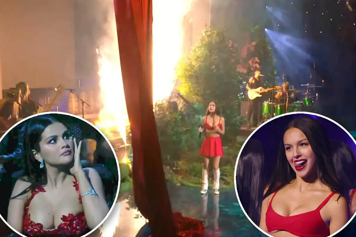 Olivia Rodrigo confuses Selena Gomez and more with intentional VMAs stage malfunction