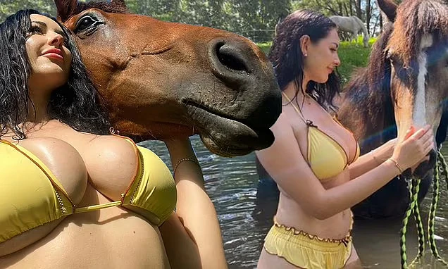 Anna Paul risks a major wardrobe malfunction as she flashes some underboob in a tiny bikini