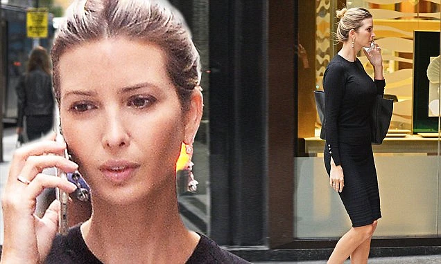 Ivanka Trump heads to work in diamonds and heels after announcing third pregnancy