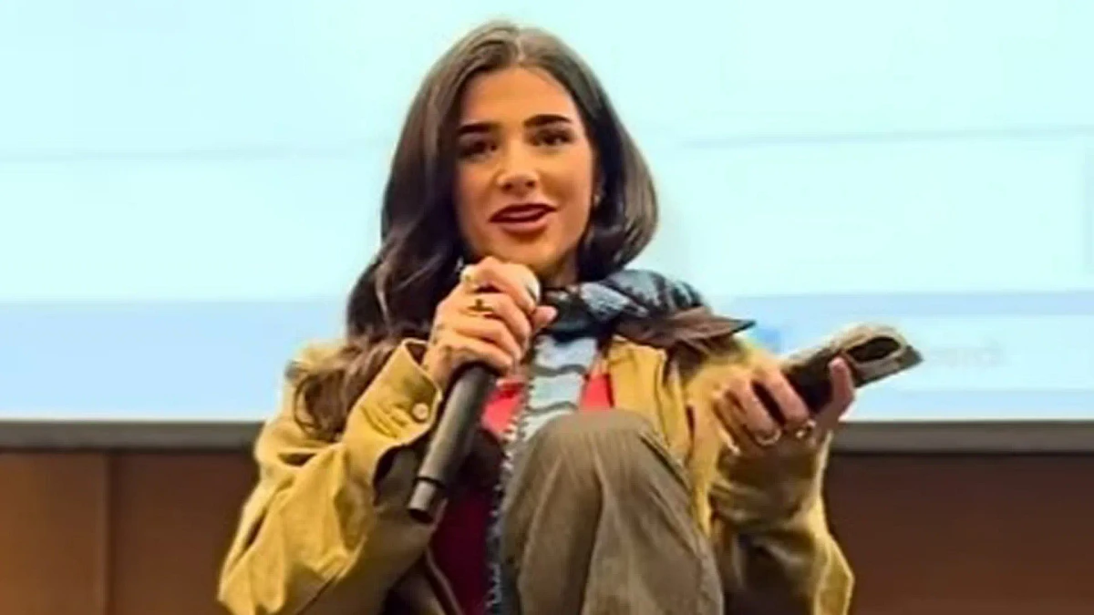 Only Fans model Ari Kytsya sparks outrage after giving ‘human sexuality’ speech at college