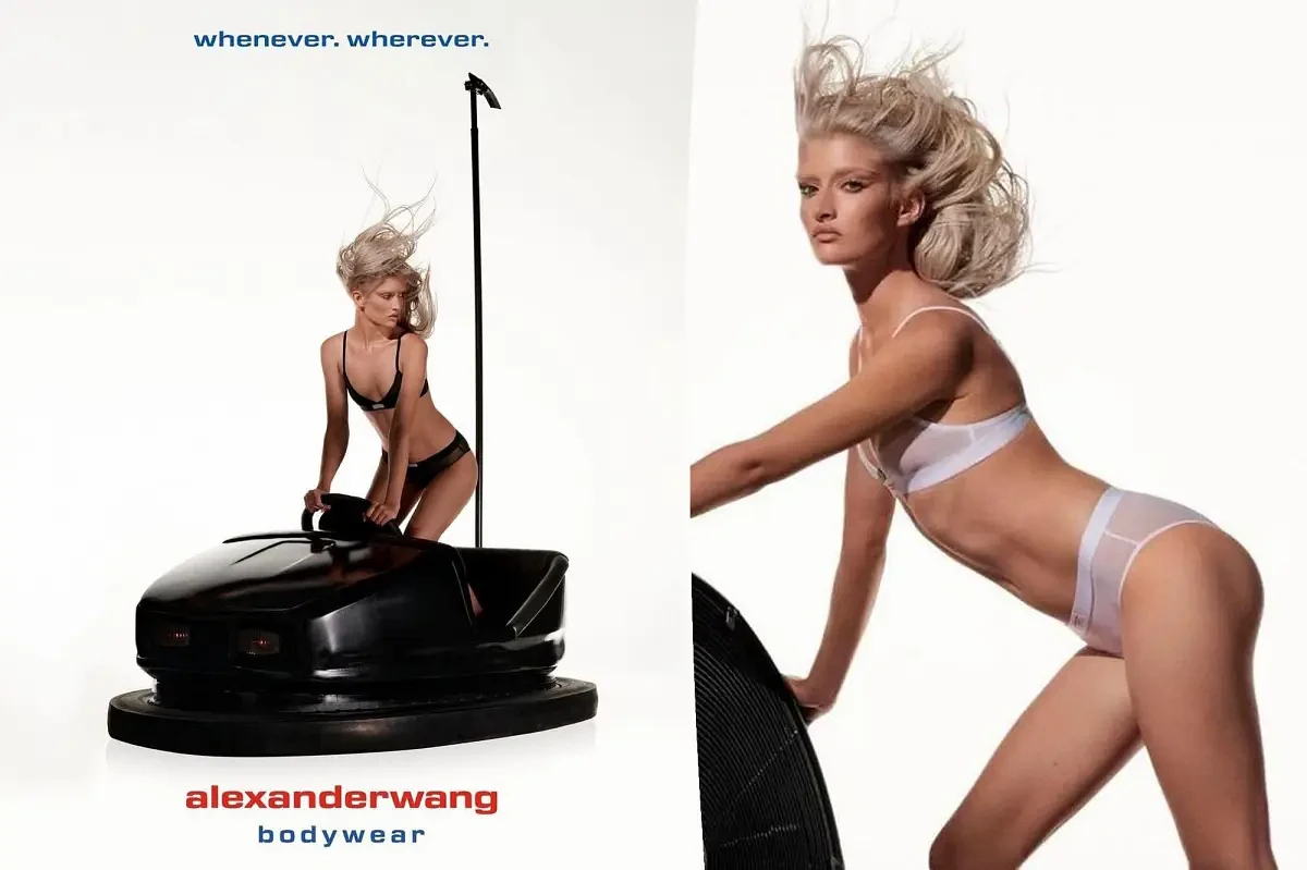 Sami Sheen strips down to her underwear in first fashion campaign for Alexander Wang