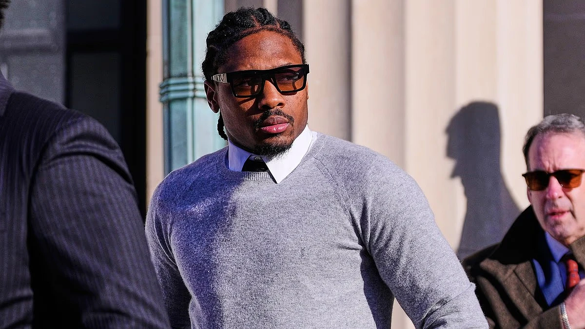 Stefon Diggs pleads not guilty to assaulting chef in court appearance days after Super Bowl loss... but there's no sign of girlfriend Cardi B