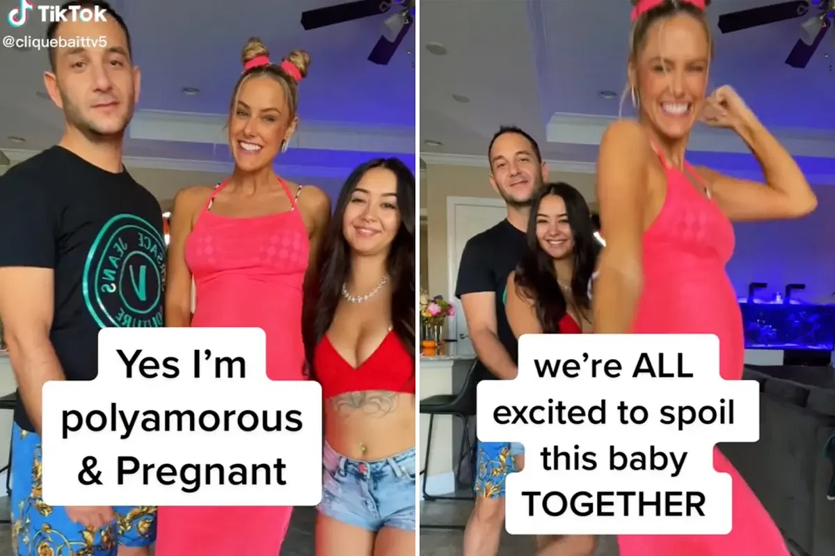 TikTok ‘throuple’ Jess and Stephen DeMarco, girlfriend announce pregnancy