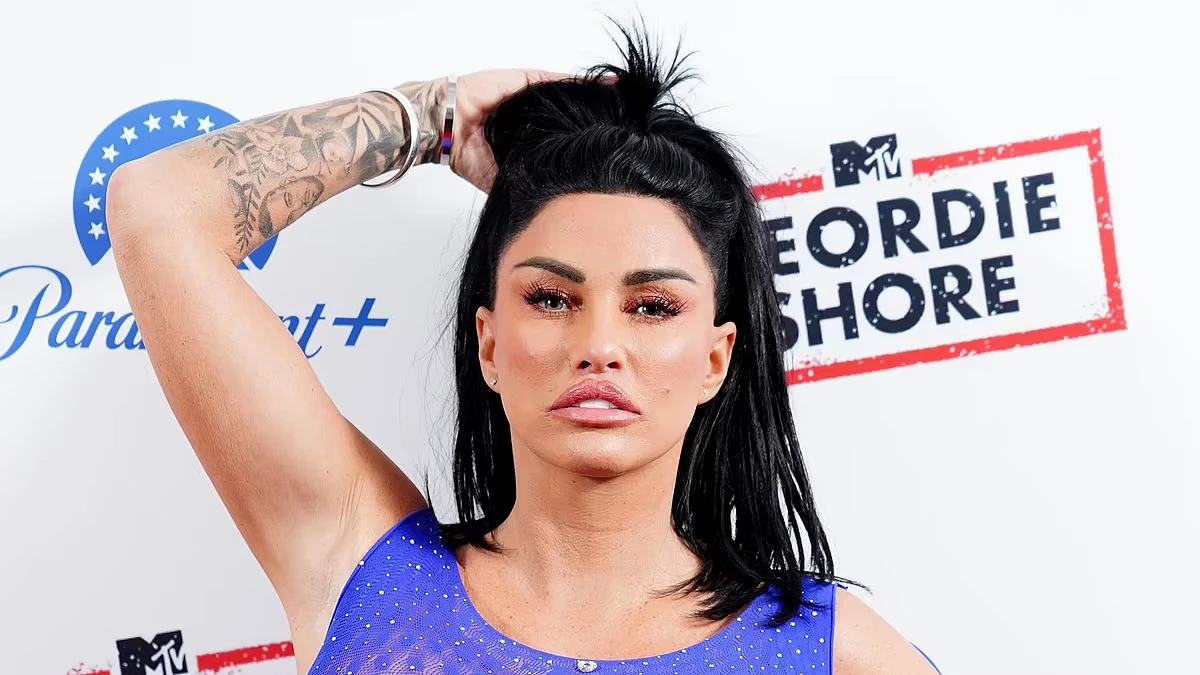 Katie Price displays her cosmetically enhanced bust in a cleavage boosting catsuit as she steals the spotlight at Geordie Shore screening