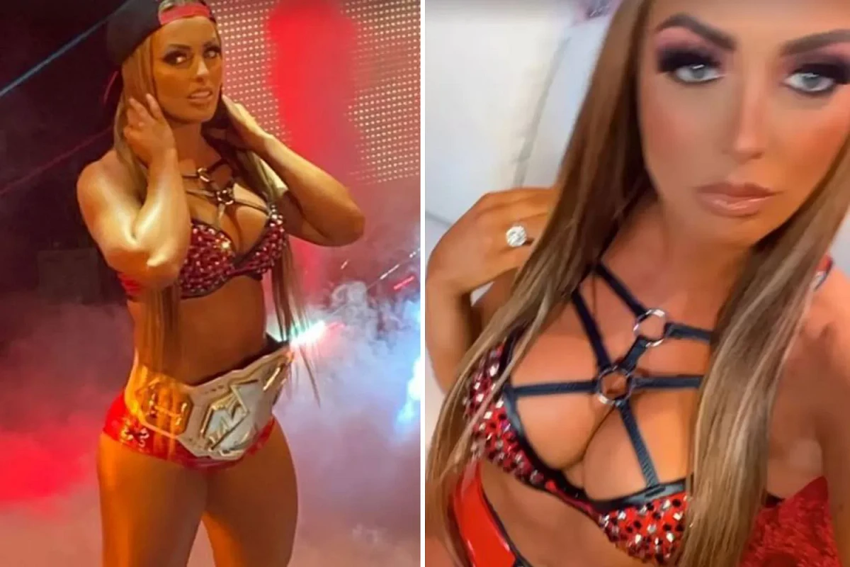 WWE star Mandy Rose leaves little to imagination with incredible new in-ring gear sending TV viewers wild during NXT