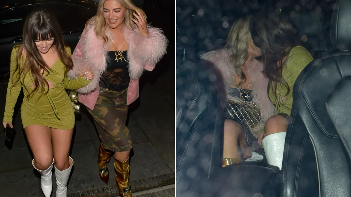 Love Island's Megan Barton Hanson snogs OnlyFans star in a taxi after split from Towie's Demi Sims