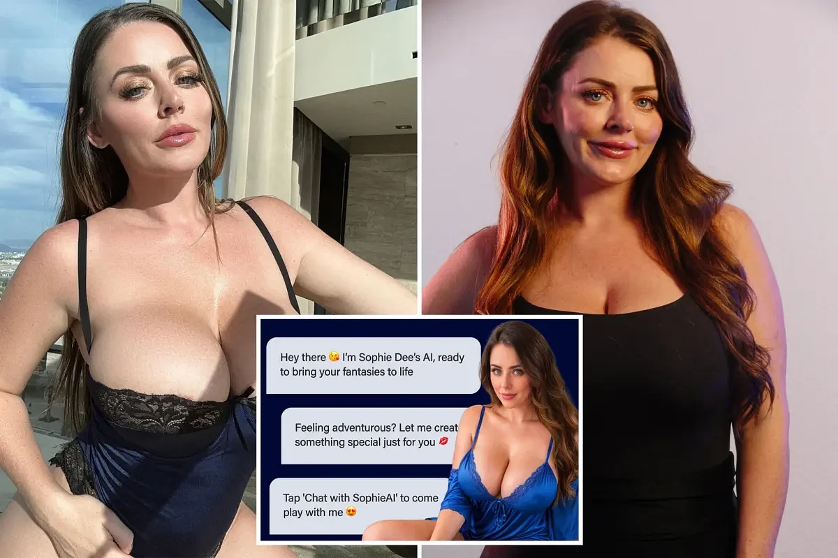 Porn star Sophie Dee creates AI doppelganger to generate income