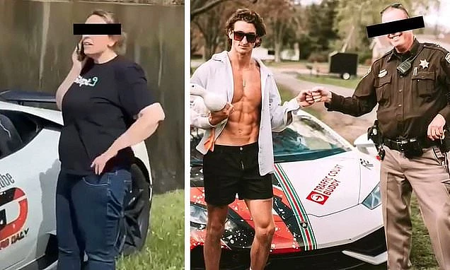 'Karen' calls police on bikini-clad TikTok stars - but officer poses for pictures with them