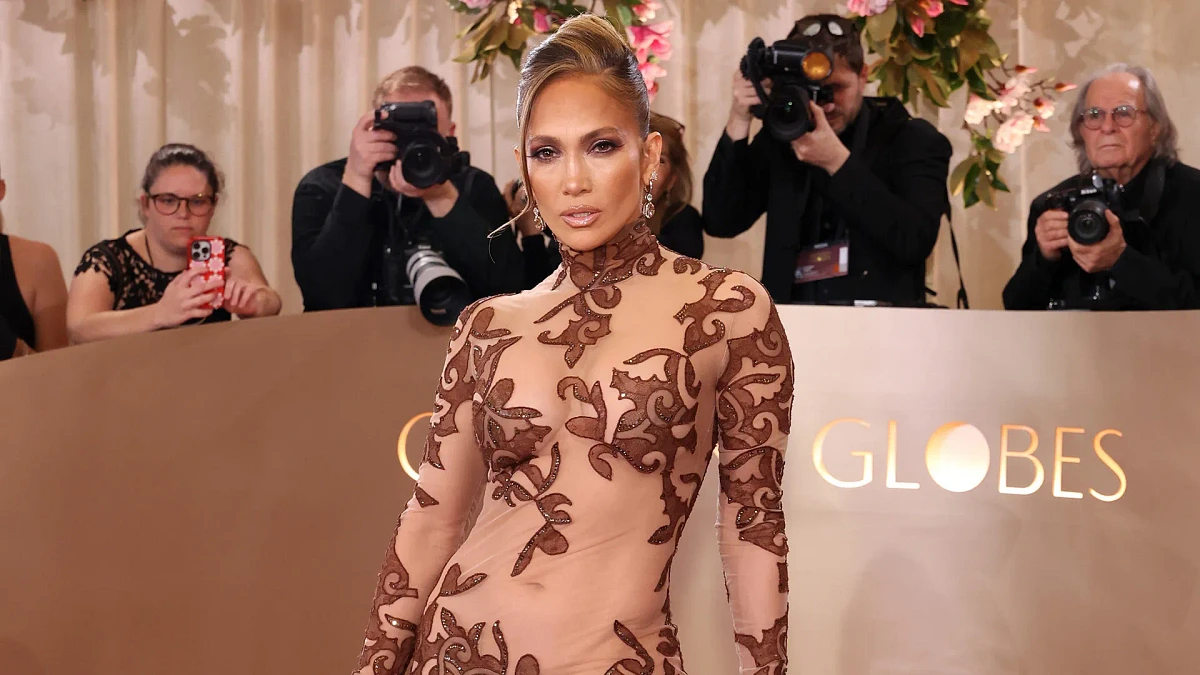 J-Lo and Jennifer Lawrence lead glitz and glamour on Golden Globes red carpet