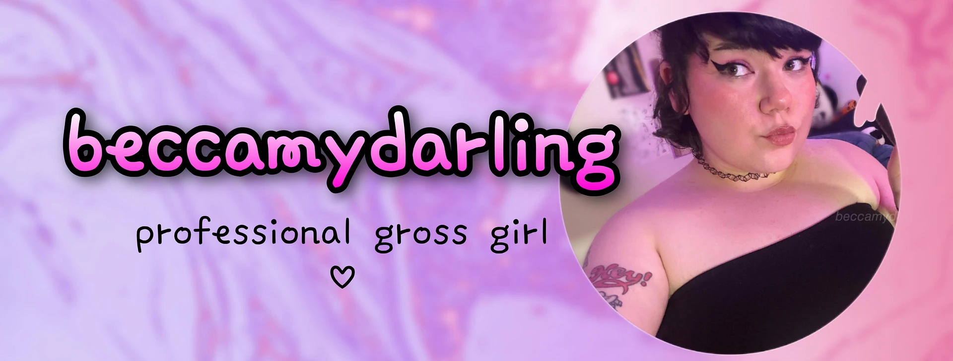 ‧₊˚ ⁺˖ ♡ silly becca ♡ ‧₊˚ ⁺˖ banner