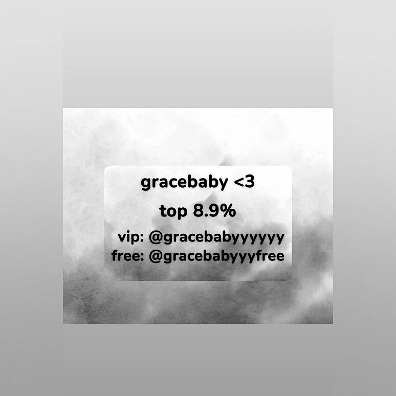 gracebaby top 8.9% <3 banner