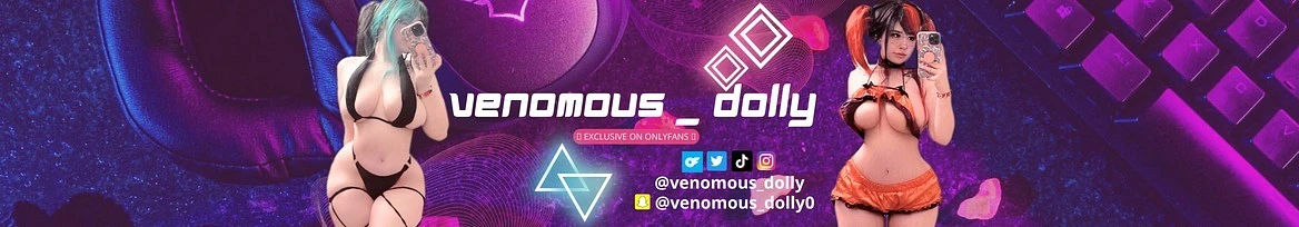 venomous dolly 🖤 banner